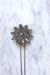 Accessory Old comb Flower in steel points 58 Facettes