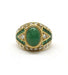 Ring 50 / Gold 750‰ Emeralds and diamonds ring 58 Facettes 160041R