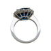 Ring 53 Ring with 6,11 carat sapphire surround, diamonds. 58 Facettes 31035
