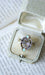 Ring 55 Volute ring Yellow gold Silver Diamonds Opals 58 Facettes