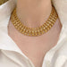 Necklace Lalaounis necklace, yellow gold, diamonds. 58 Facettes 32236