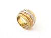 Bague 54 bague en or trinity jaune blanc rose sertie diamants 58 Facettes 255314