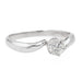Ring 56 Solitaire Ring White Gold Diamond 58 Facettes 578416CD