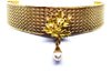 Necklace Choker Necklace Yellow gold Pearl 58 Facettes 947222CD