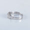 Bague 54 Bague ancienne diamant or blanc 58 Facettes