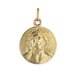 Yellow gold Christ Medal pendant signed E.Dropsy 58 Facettes CVP86