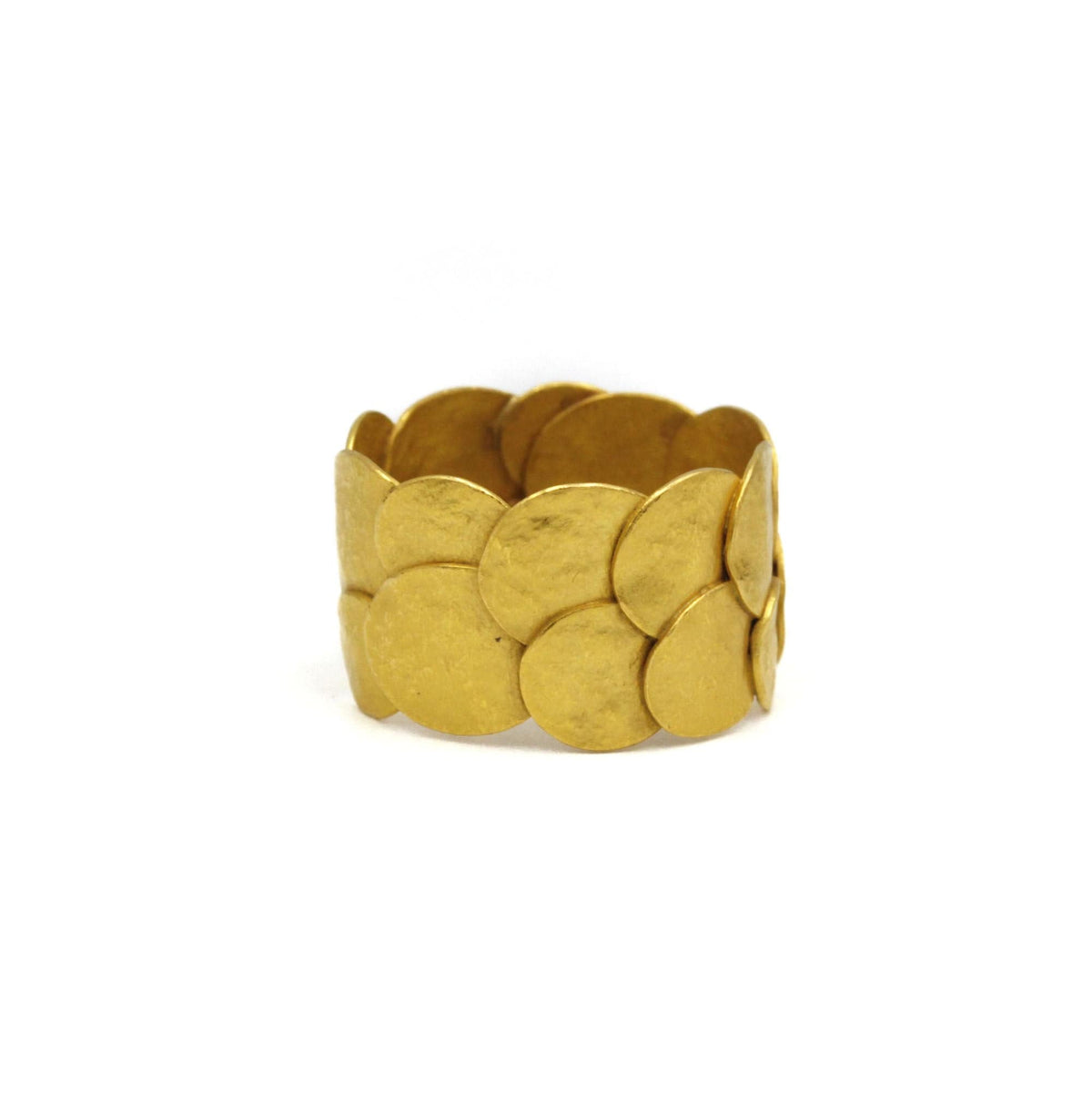 Brushed gold ring — 58 Facettes