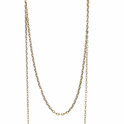 Yellow gold cable link chain necklace 58 Facettes REF2370-92