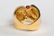 Ring 47 Ring Yellow gold Ruby 58 Facettes 00375CN