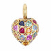 Pendant Heart pendant in yellow gold and stones 58 Facettes 19-154