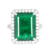 Ring 53 White Gold and Emerald Ring 58 Facettes 61300076