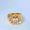 Bague Bague en or rose et morganite 58 Facettes 5586