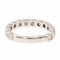 Bague 53 Bague Demi alliance Or blanc Diamant 58 Facettes 2050420CN