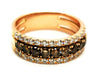 Ring 55 Ring Pink gold Brown diamond 58 Facettes 1875649CN