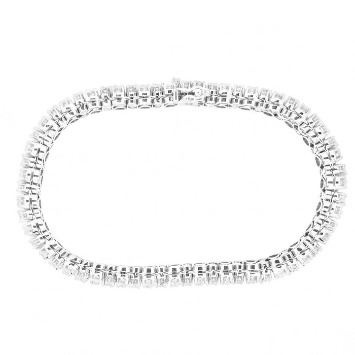 Bracelet Bracelet or gris diamants 58 Facettes 62100109