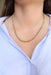 Necklace Twisted mesh necklace Yellow gold 58 Facettes 2218732CN