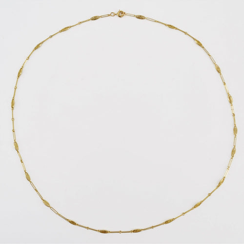 Collier Chaîne or jaune maillons filigranés 58 Facettes 19-458B