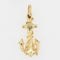 Pendentif Pendentif or jaune ancre de marine 58 Facettes CVP26