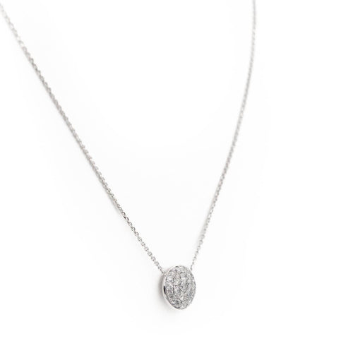 Collier Collier Or blanc Diamant 58 Facettes 1762935CN