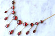 Necklace Garnet drapery necklace 58 Facettes