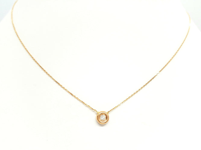 Collier Collier Or rose Diamant 58 Facettes 579111RV