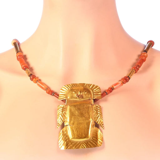 Collier Collier pendentif en or, cornaline 58 Facettes 21055-0157