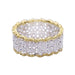 Ring 54 M.Buccellati ring two golds and diamonds 58 Facettes 32466