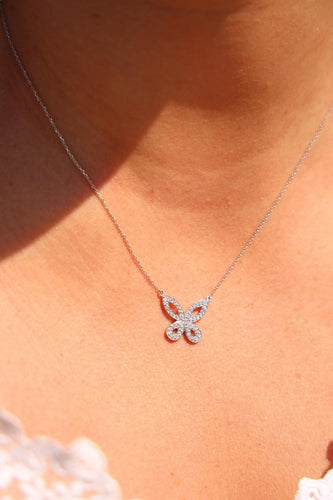 Collier Collier Or blanc Diamant 58 Facettes 2303523CN