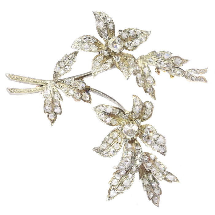 Broche Broche trembleuse sertie de diamants 58 Facettes 20297-0356