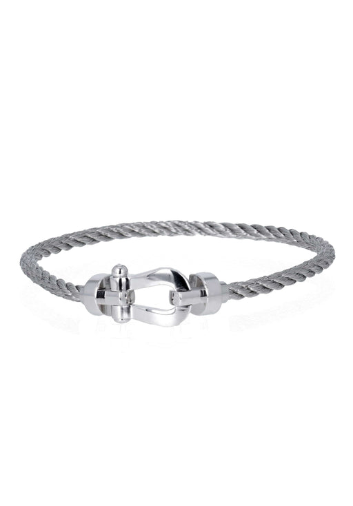 Bracelet Bracelet FRED Force 10 MM en Or Blanc 750/1000 58 Facettes 62337-58279