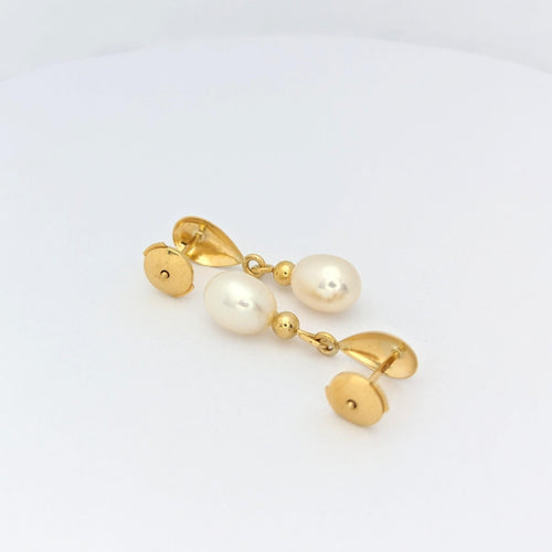 Boucles d'oreilles Boucles d'oreilles Or jaune Perle 58 Facettes 28917