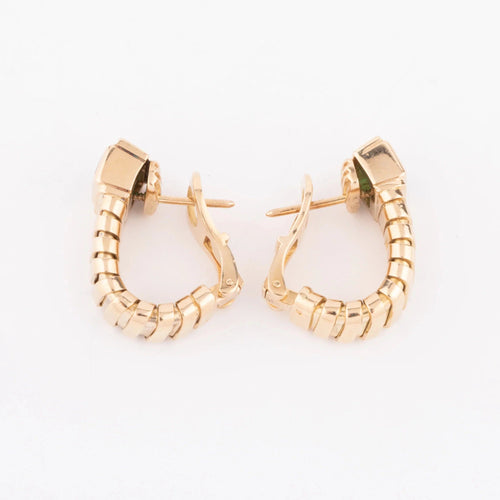Boucles d'oreilles Boucles d'oreilles Bvlgari émeraudes & or jaune 58 Facettes