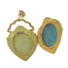 Medallion pendant in gold with enamel and natural seed beads 58 Facettes 22152-0261