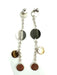 HERMÈS earrings. Confetti collection, silver and gold earrings 58 Facettes