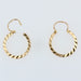 Earrings Antique hoop earrings in rose gold 58 Facettes 15-375