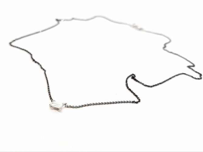 Collier Collier Or blanc Diamant 58 Facettes 578792RV