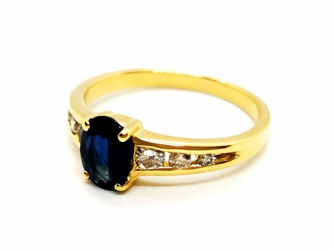 Bague 52 Bague Or jaune Saphir 58 Facettes 1468784CN