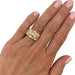 Ring 54 Tank ring in pink and white gold and diamonds. 58 Facettes 31896