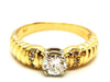 Ring 53 Solitaire Ring Yellow Gold Diamond 58 Facettes 1718912CN