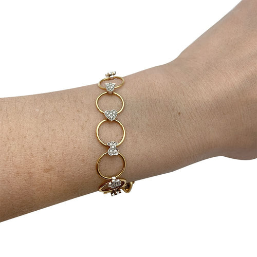 Bracelet Bracelet Tous or jaune et blanc. 58 Facettes 30338