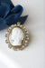 Brooch Agate, pearl and diamond cameo pendant brooch 58 Facettes