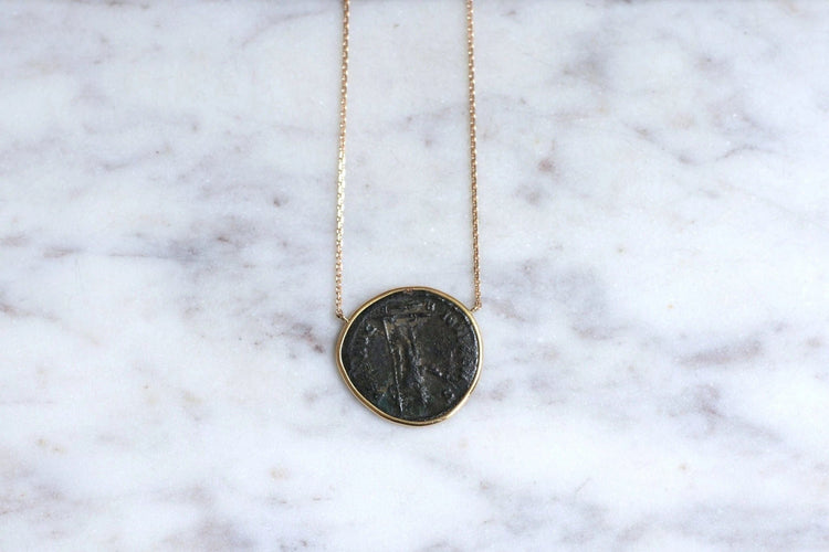 Collier Collier pièce romaine Marcus Aurelianus Probus 58 Facettes