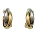 Earrings Cartier earrings, "Trinity", three golds, large model 58 Facettes 30797
