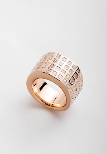 Bague 56 Bague VHERNIER Firenze Or Rose 750/1000 58 Facettes 64431-60918