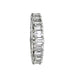 Ring 52 Emerald-cut diamond alliance in white gold. 58 Facettes 31512