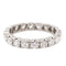Bague 53 Bague Alliance américaine Or blanc Diamant 58 Facettes 2381420CN