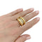 Bague 55 Bague godron or jaune, diamants. 58 Facettes 32102