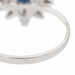 Ring 49 Pompadour ring White gold Sapphire 58 Facettes 2528877CN