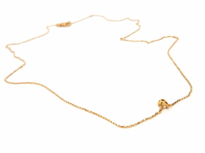 Collier Collier Or rose Diamant 58 Facettes 578739RV