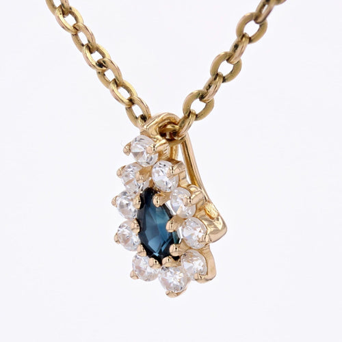 Pendentif Pendentif goutte saphirs 58 Facettes 15-013A